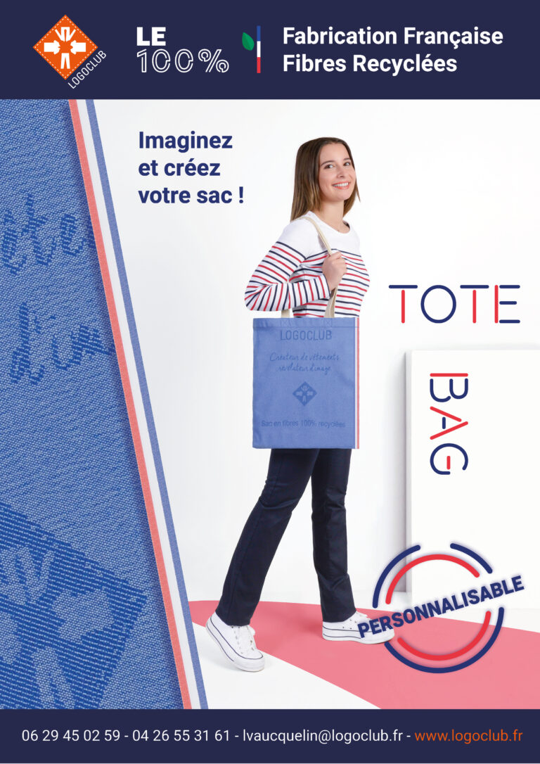 newsletter tote bag personnalisé français