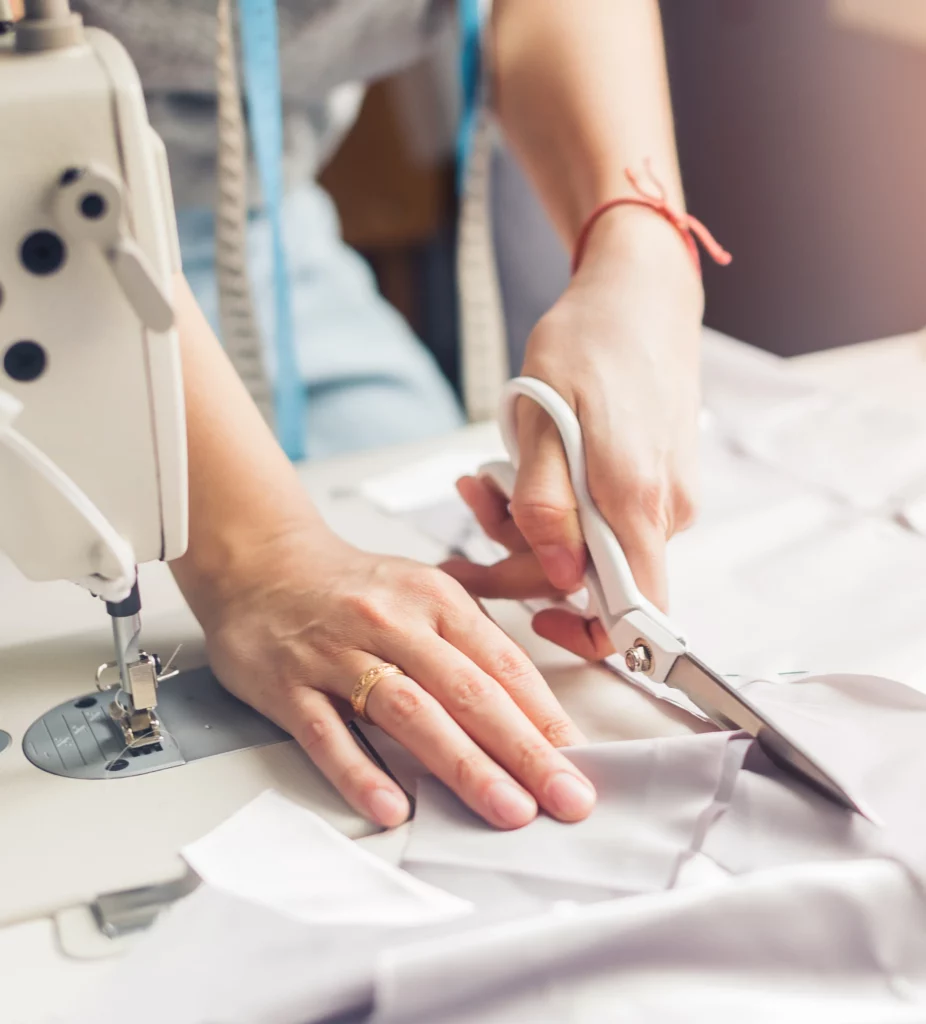 atelier de confection doudoune sans manches personnalisée